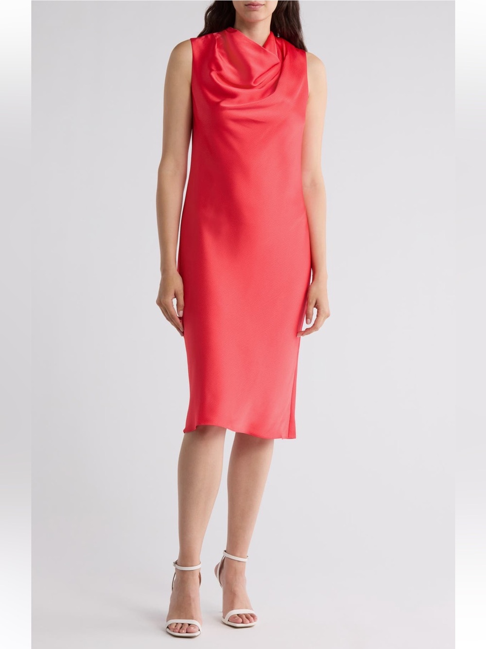 Trina Turk Ulani Cowl Neck Sleeveless Shift Dress